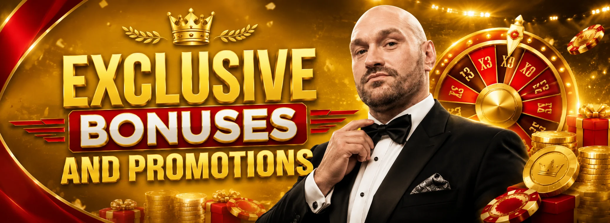 Tyson Fury Casino welcome bonus - 100% up to £100 plus 50 free spins on Gates of Olympus